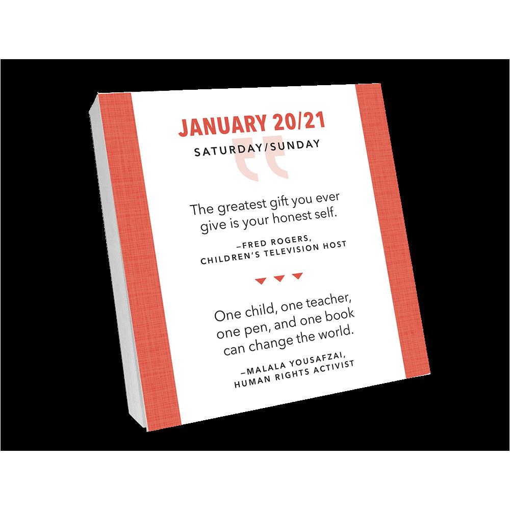 Great Quotes From Great Leaders 2024 Box Calendar - Online Exclusive