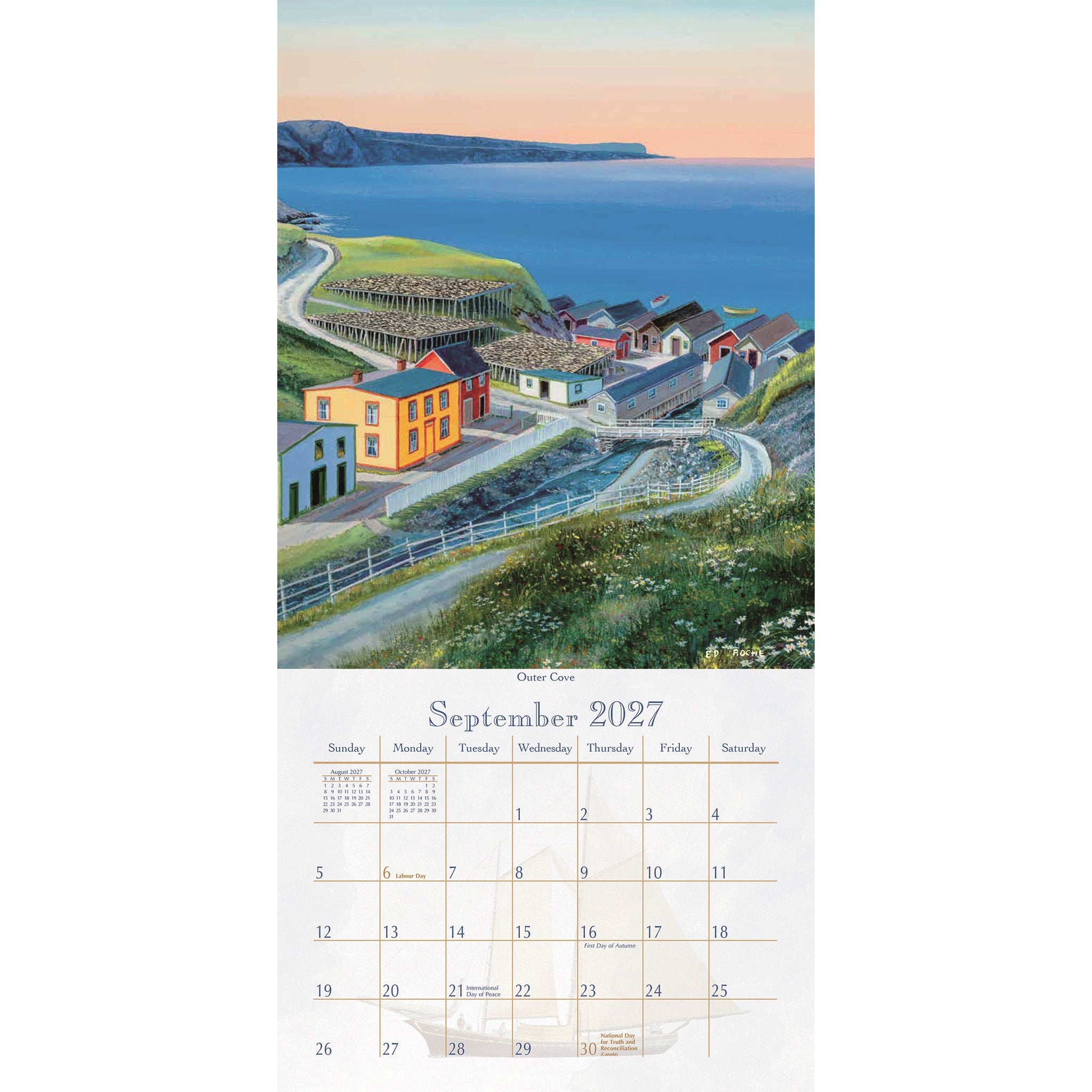 Newfoundland 2027 Slim Calendar