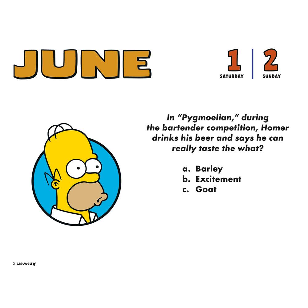Simpsons 2024 Box Calendar