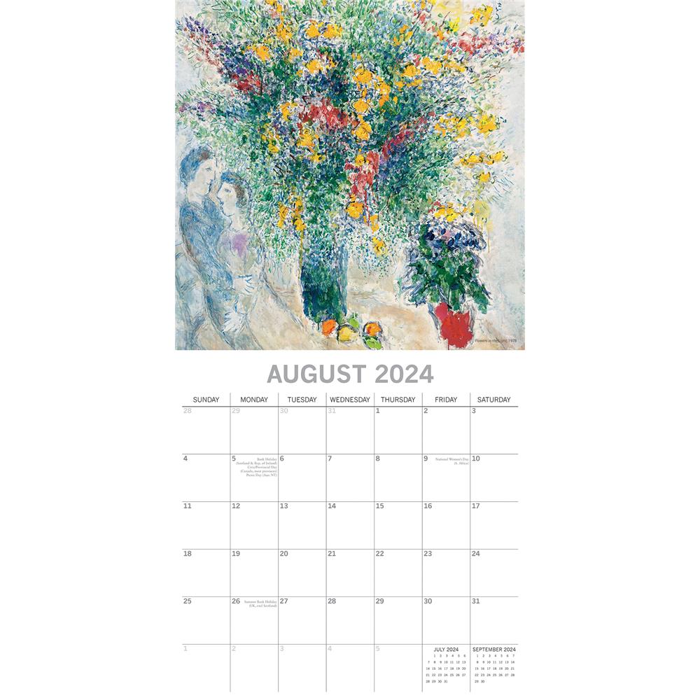 Chagall 2024 Wall Calendar