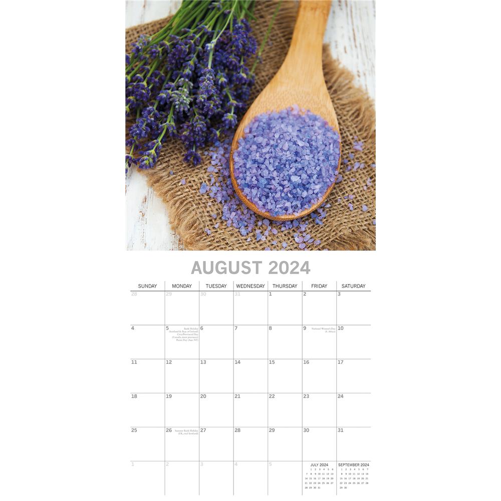 Lavender 2024 Wall Calendar
