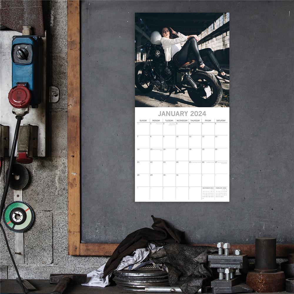 Biker Babes 2024 Wall Calendar