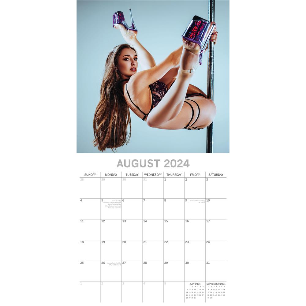 Pole Dancers 2024 Wall Calendar
