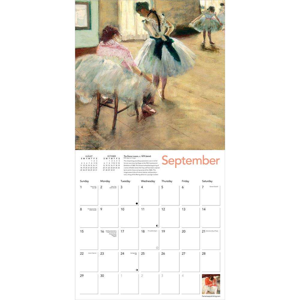 Degas Dancers 2024 Wall Calendar - Online Exclusive