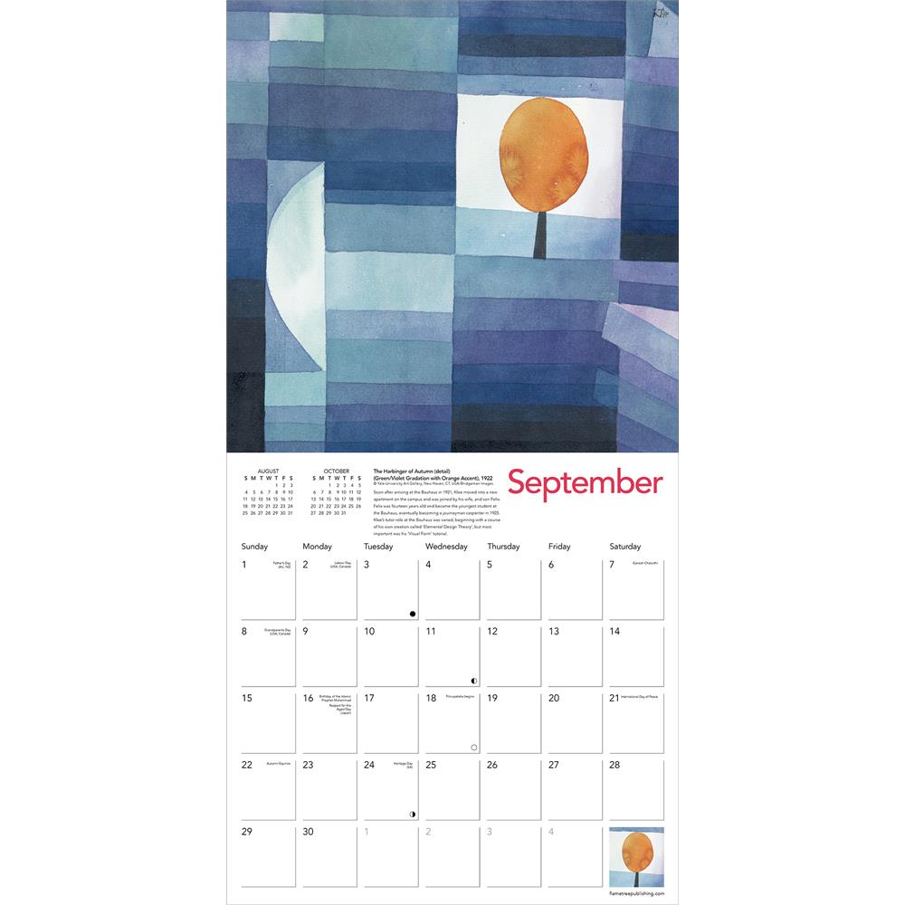 Paul Klee 2024 Wall Calendar - Online Exclusive