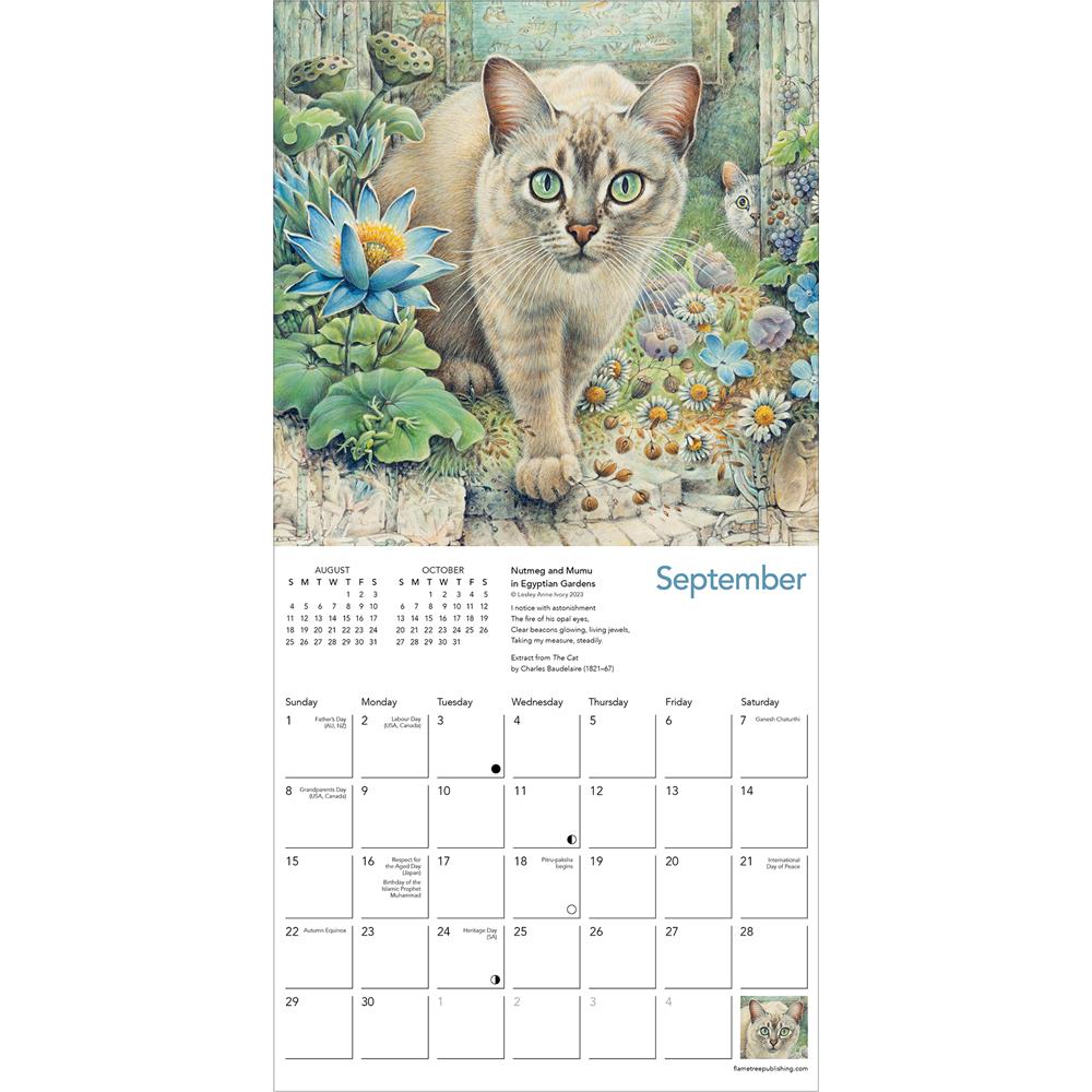 Ivory Cats 2024 Mini Calendar - Online Exclusive