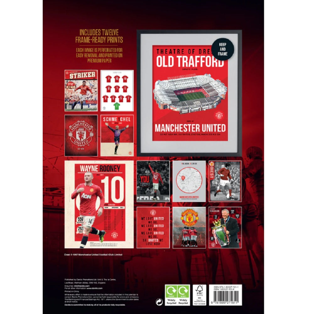 Manchester United 2024 Poster Calendar