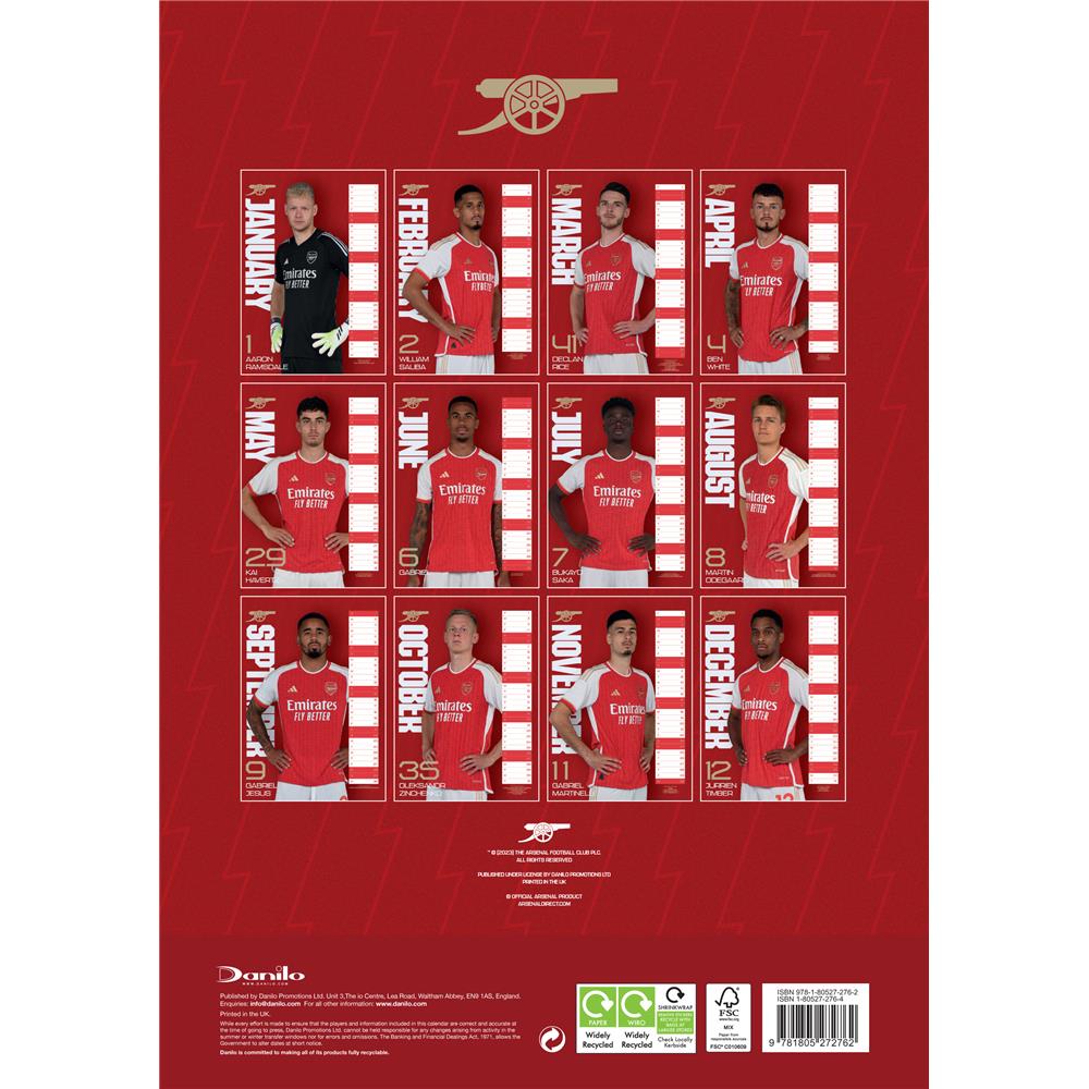 Arsenal 2024 Poster Calendar product image