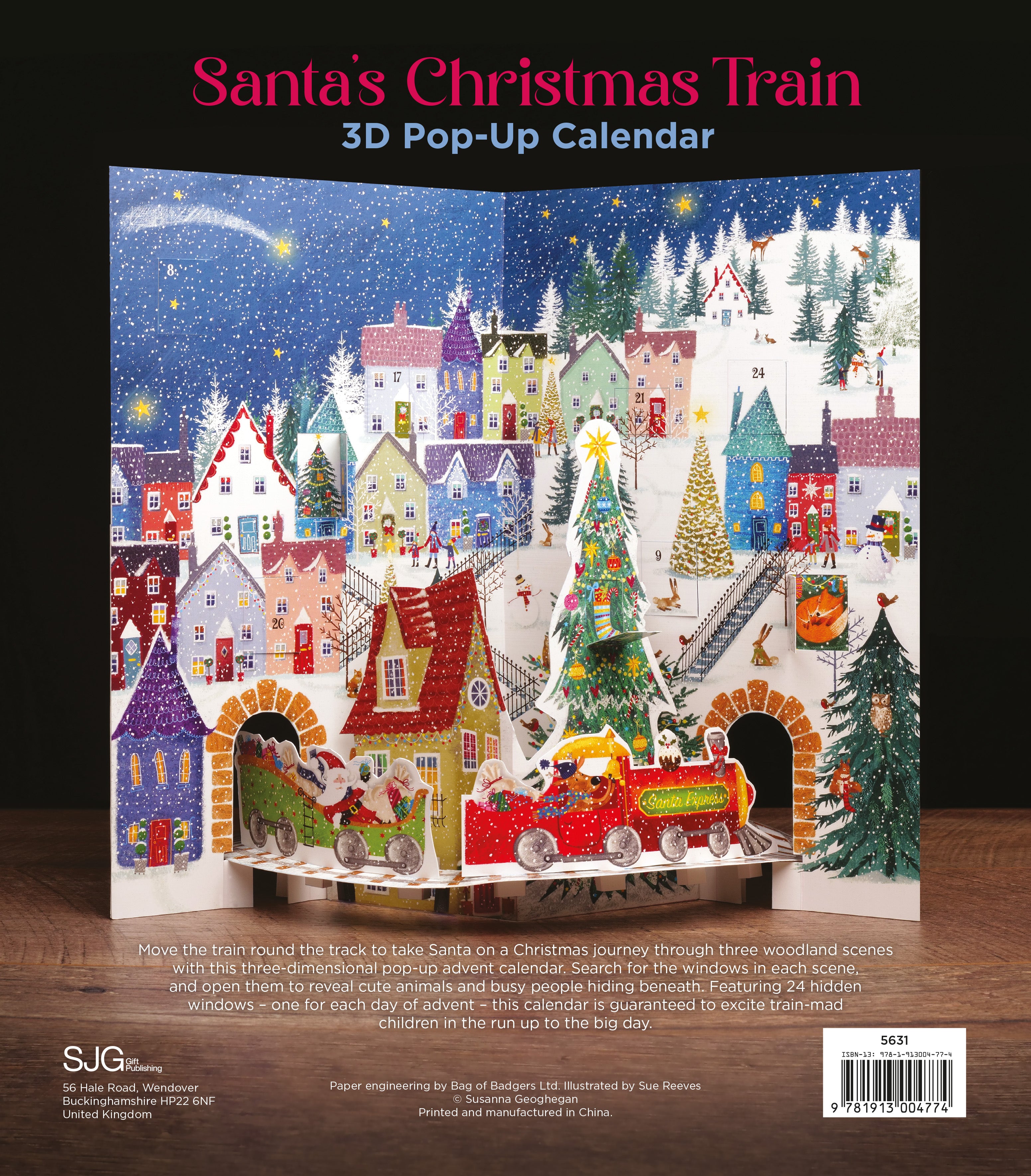 Santas Christmas Train Advent Calendar - FINAL SALE
