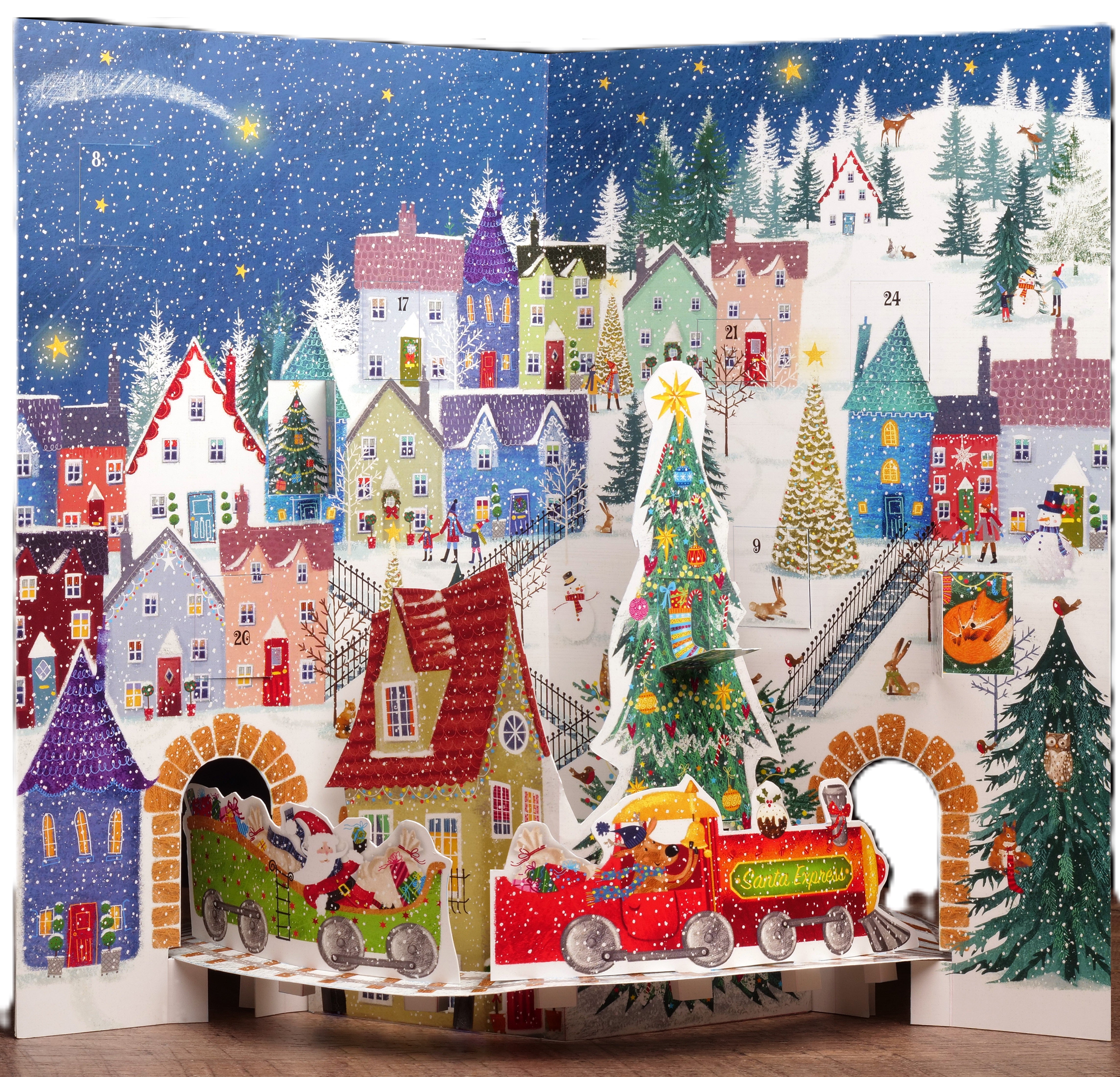 Santas Christmas Train Advent Calendar - FINAL SALE