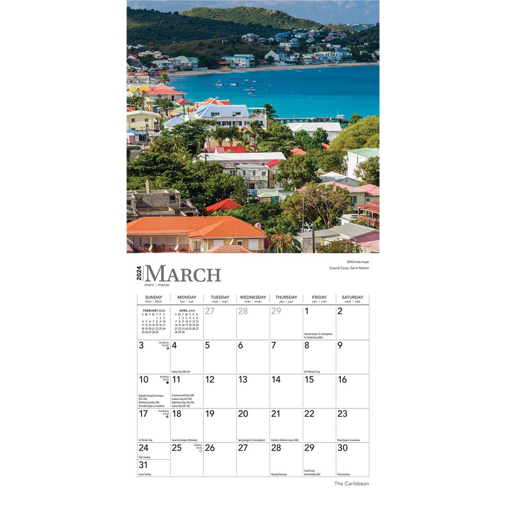 Caribbean 2024 Mini Calendar - Online Exclusive