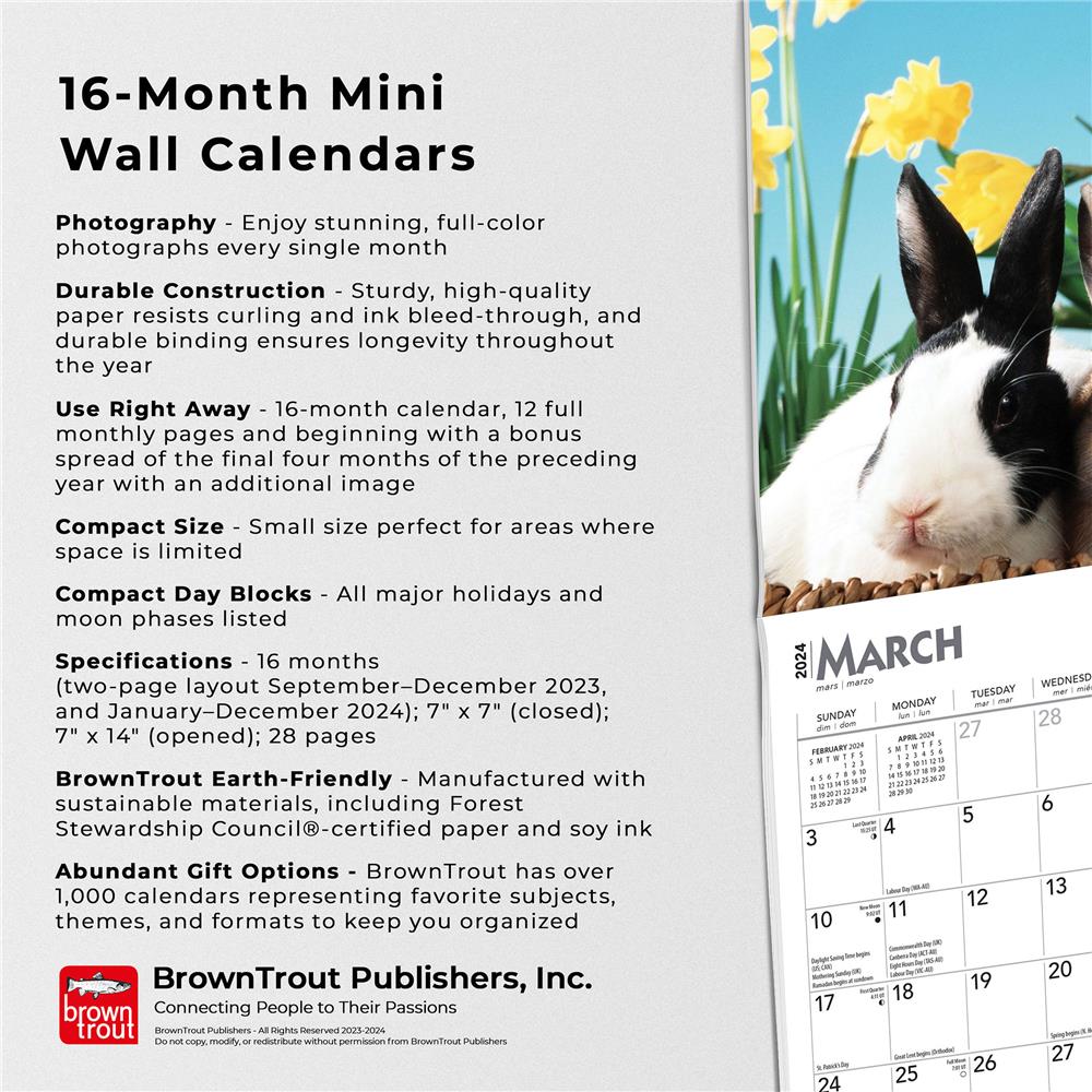 Honey Bunny 2024 Mini Calendar