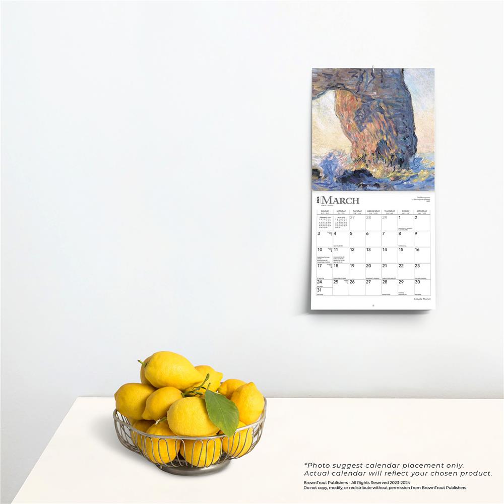 Claude Monet 2024 Bilingual Mini Calendar - Online Exclusive