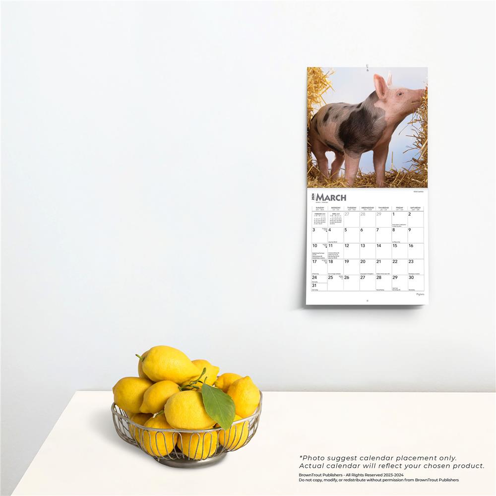 Piglets 2024 Mini Calendar