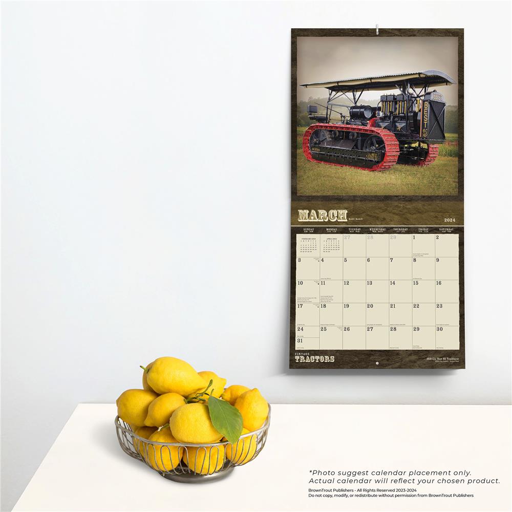Vintage Tractors 2024 Wall Calendar - Online Exclusive
