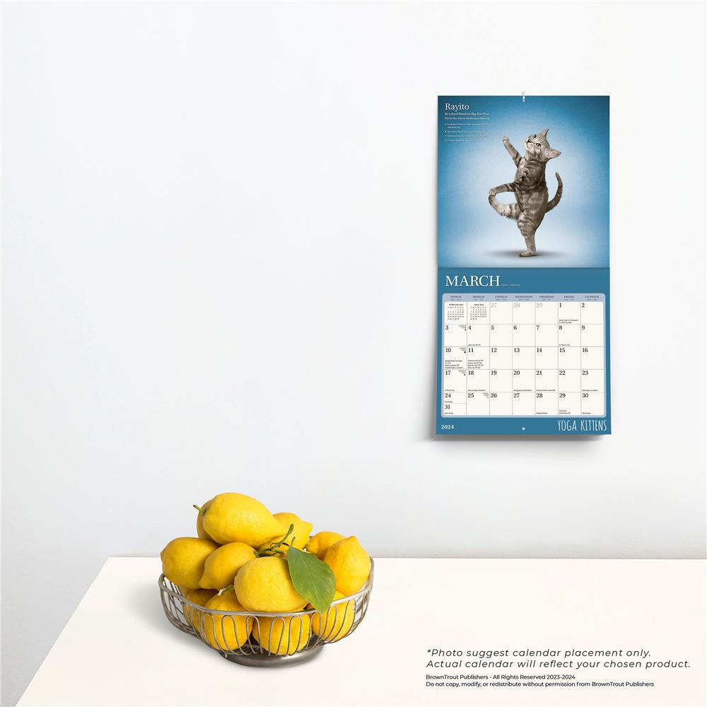 Yoga Kittens 2024 Mini Calendar
