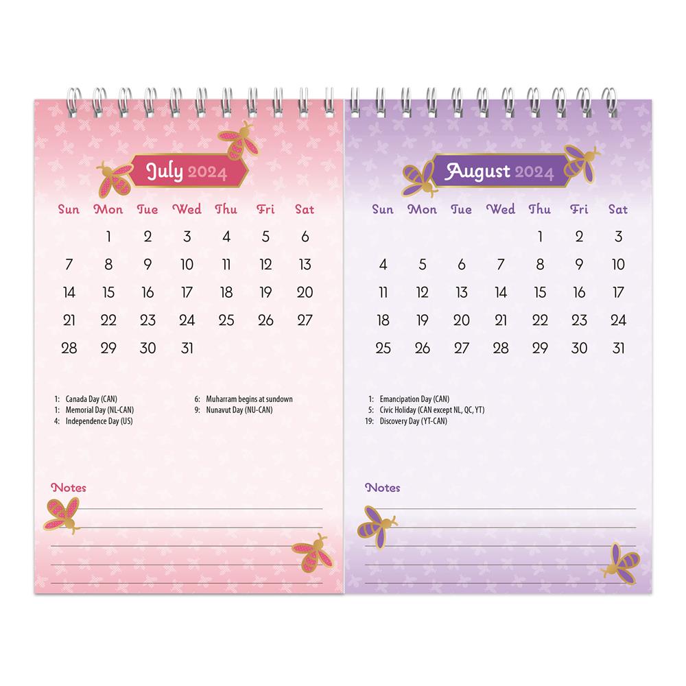 Busy Bees 2024 Easel Calendar - Online Exclusive