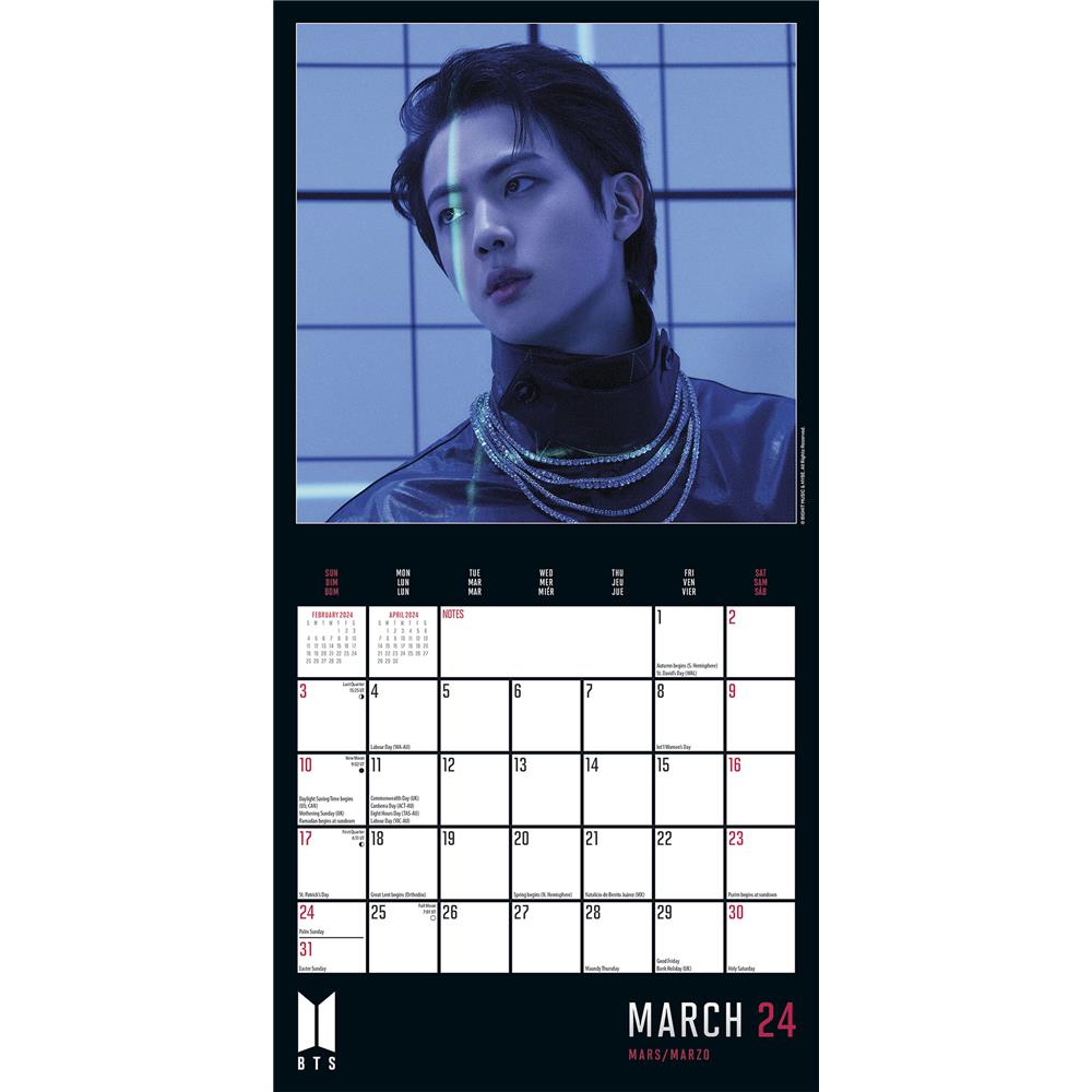 BTS 2024 Mini Calendar