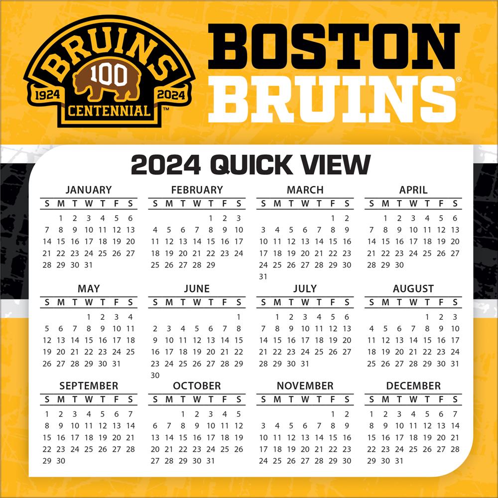 NHL Boston Bruins 2024 Box Calendar