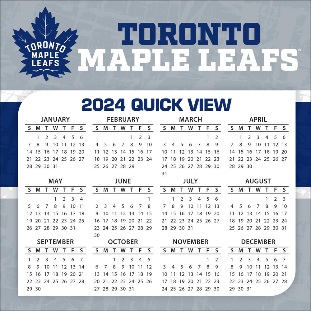 NHL Toronto Maple Leafs 2024 Box Calendar