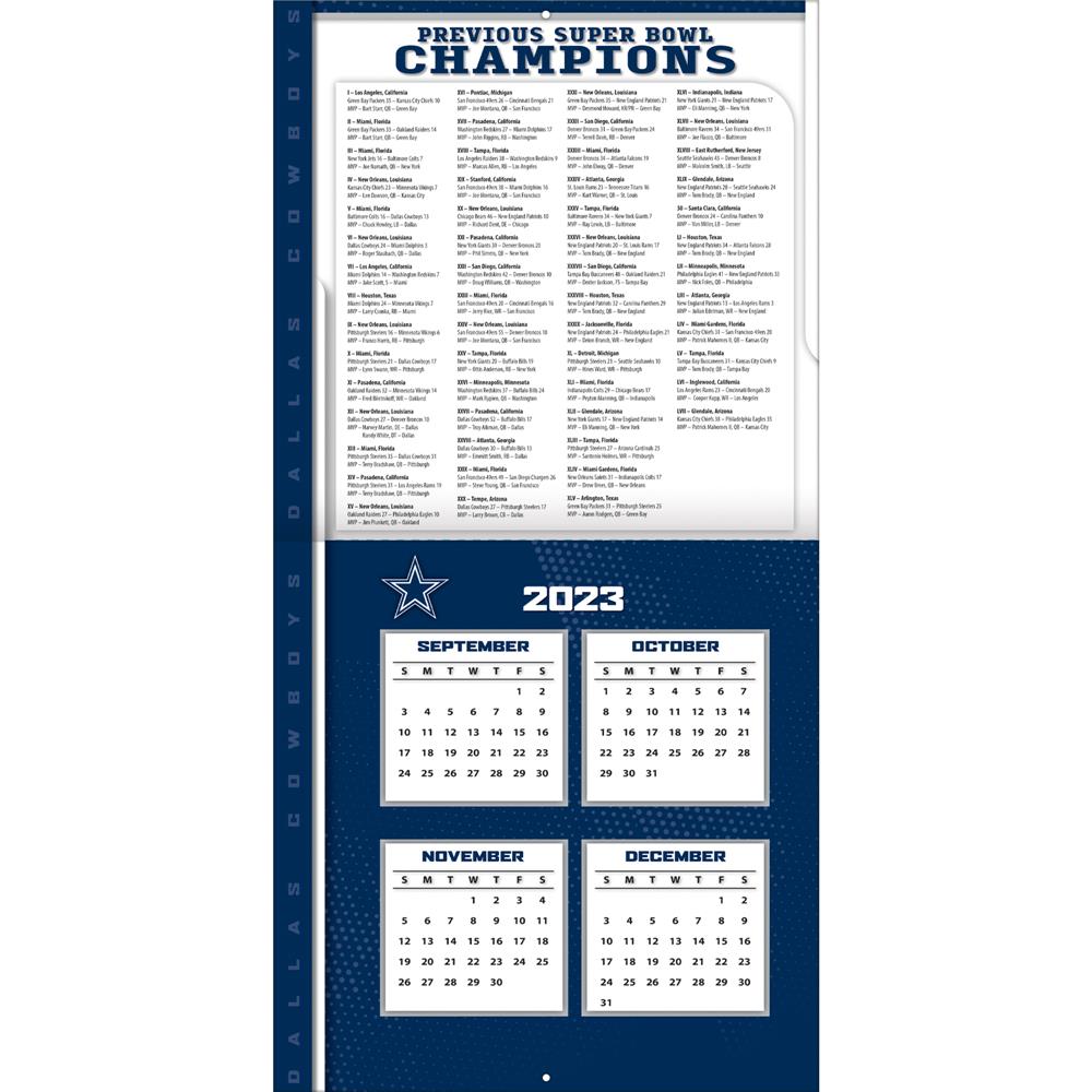 NFL Dallas Cowboys 2024 Wall Calendar