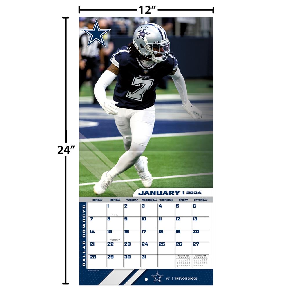 NFL Dallas Cowboys 2024 Wall Calendar