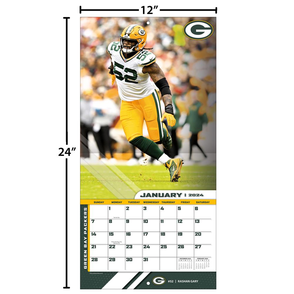 NFL Green Bay Packers 2024 Wall Calendar