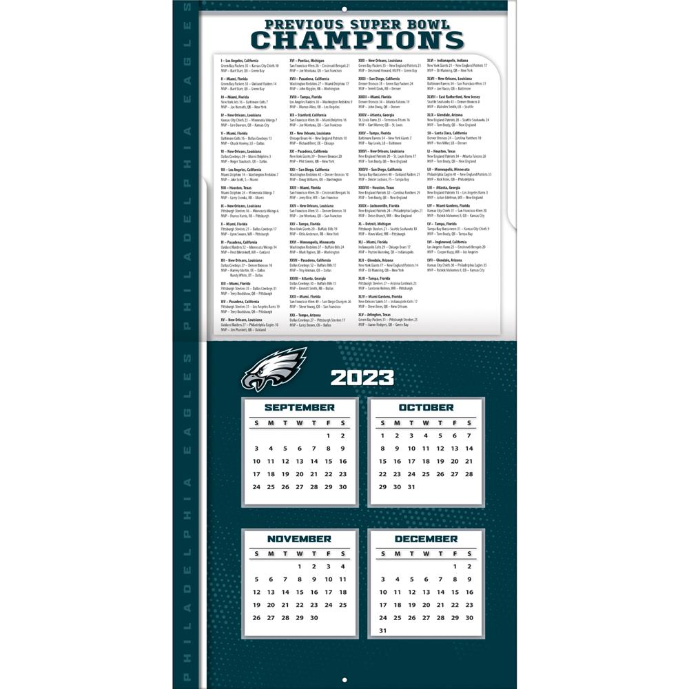 NFL Philadelphia Eagles 2024 Wall Calendar