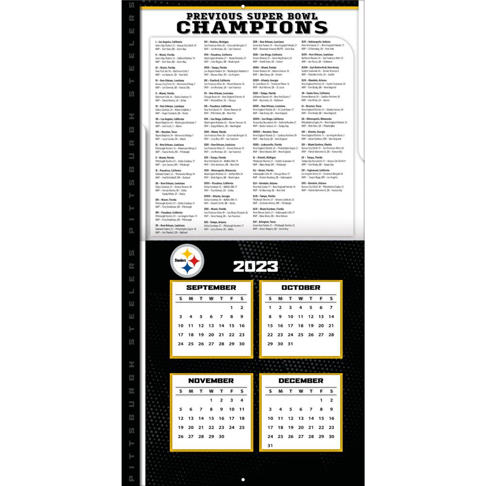 NFL Pittsburgh Steelers 2024 Wall Calendar