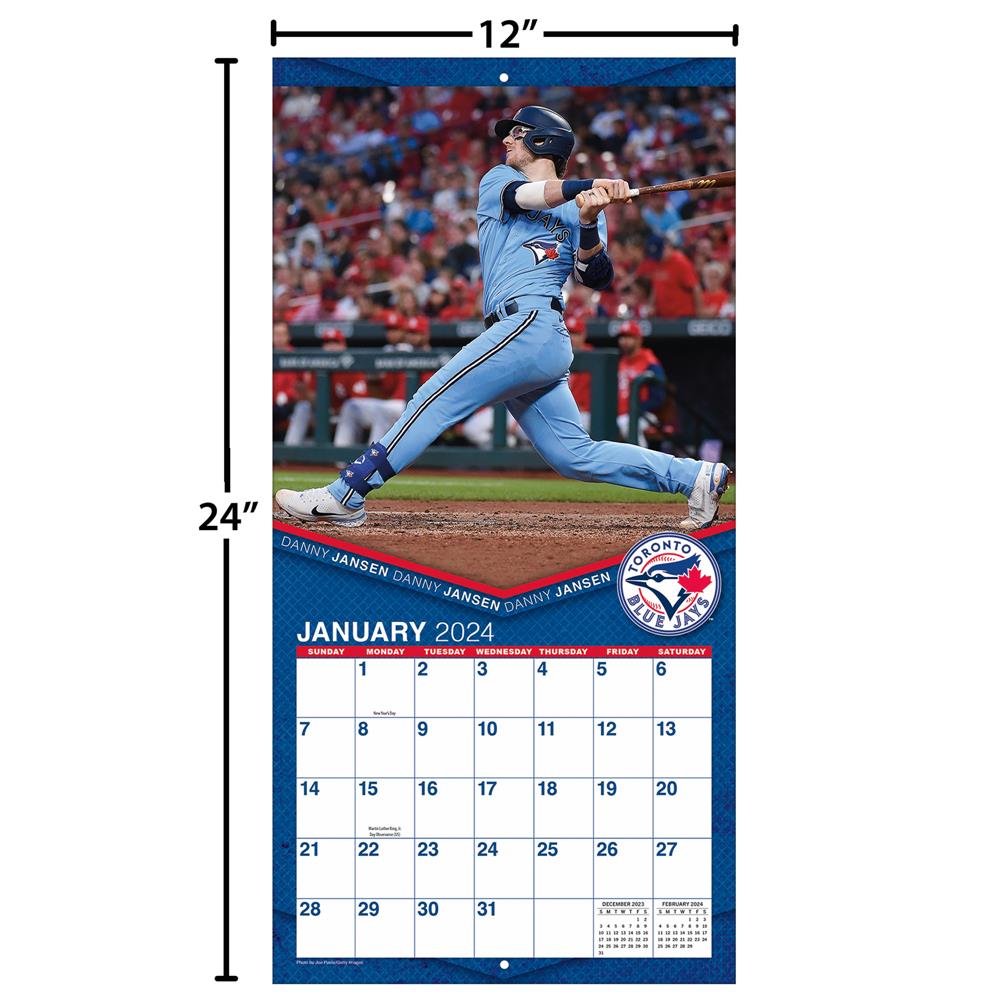 MLB Toronto Blue Jays 2024 Wall Calendar