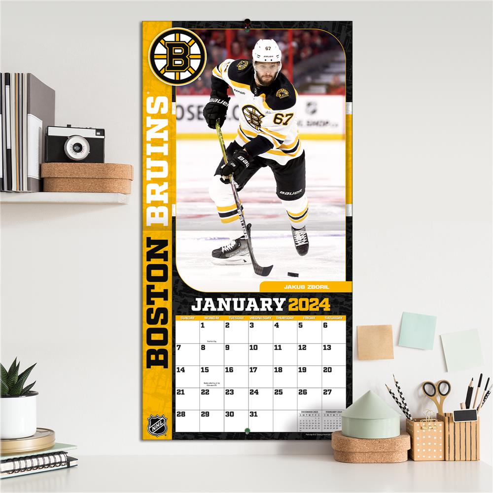 NHL Boston Bruins 2024 Wall Calendar