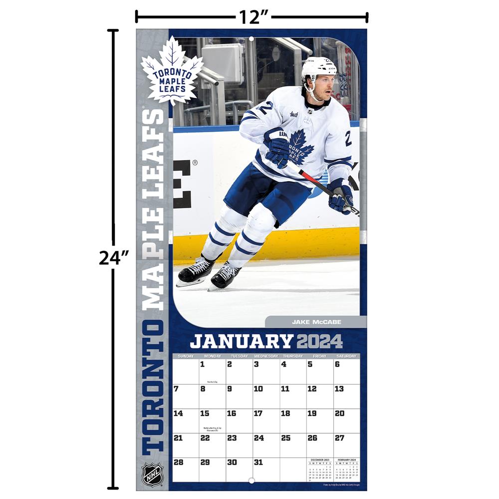 NHL Toronto Maple Leafs 2024 Wall Calendar