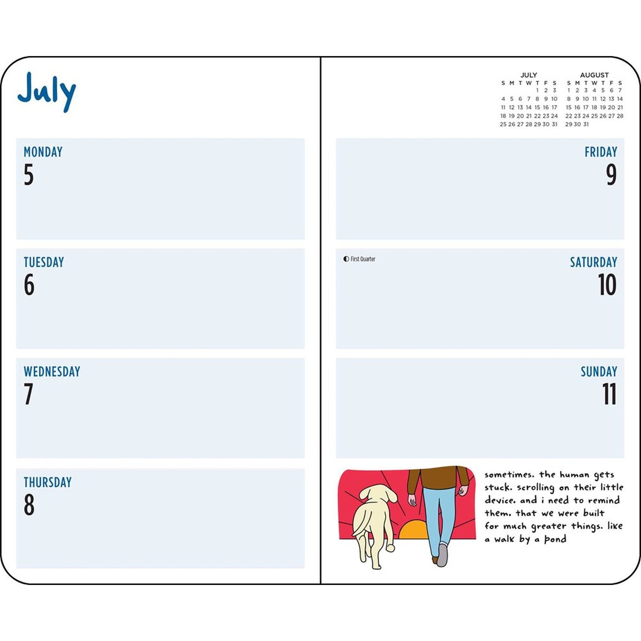 Thoughts of Dog 2027 Engagement Calendar