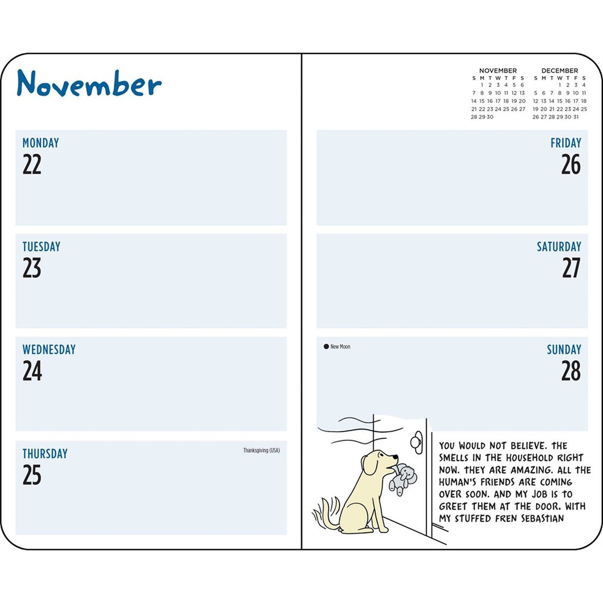 Thoughts of Dog 2027 Engagement Calendar