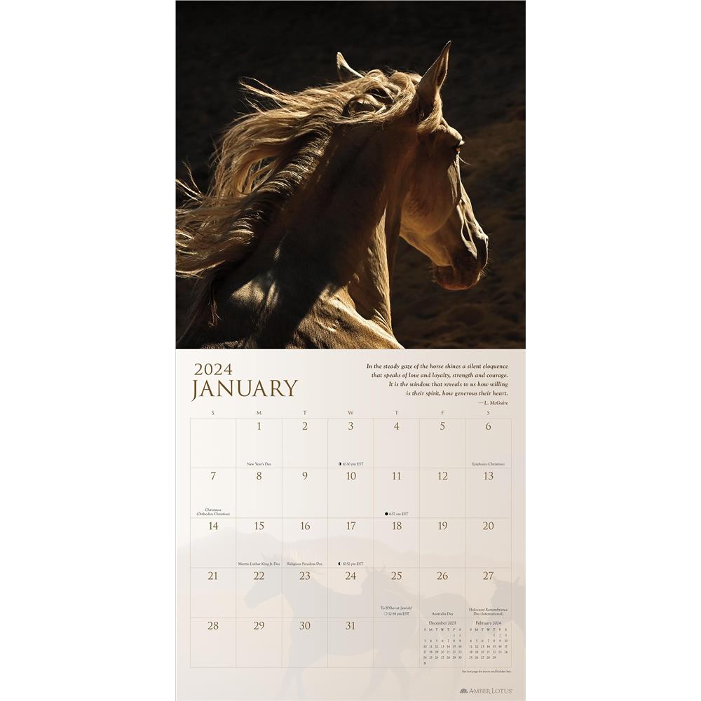 Spirit Horses 2024 Wall Calendar product image
