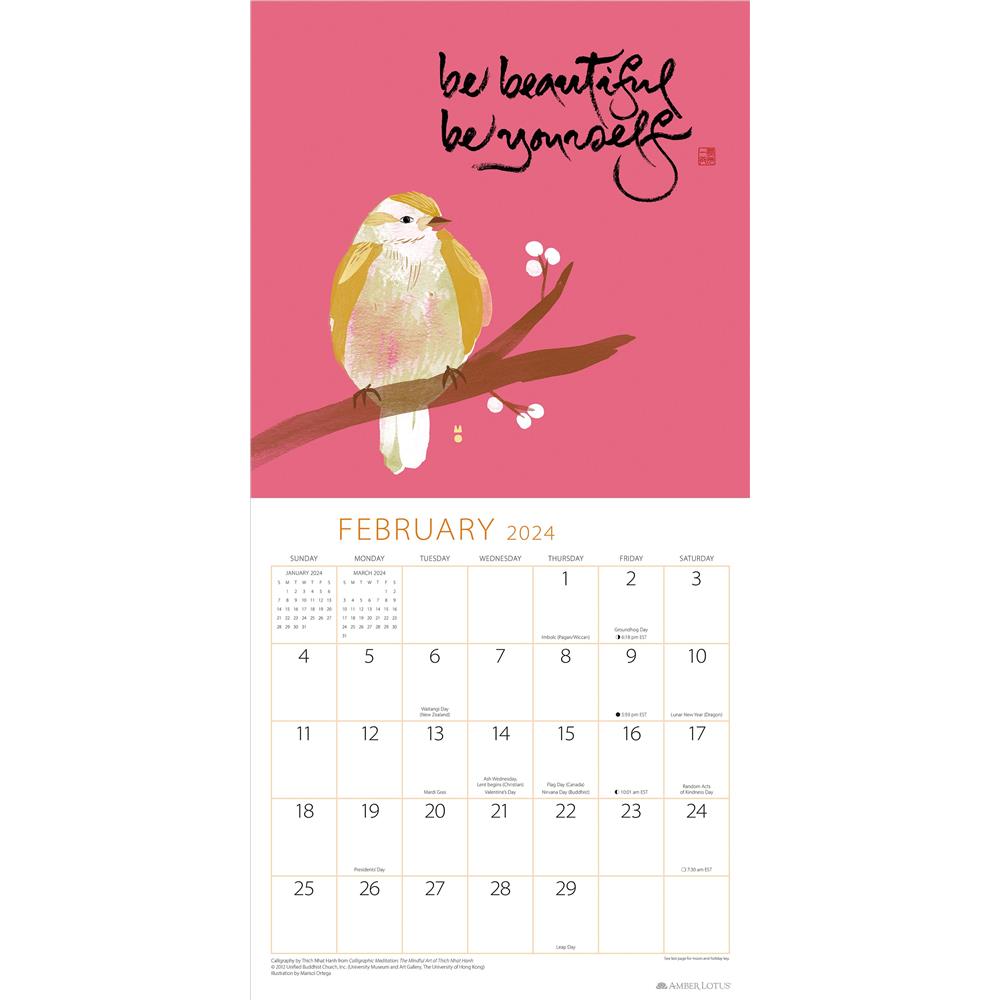 Thich Nhat Hanh Touching Peace 2024 Wall Calendar product image