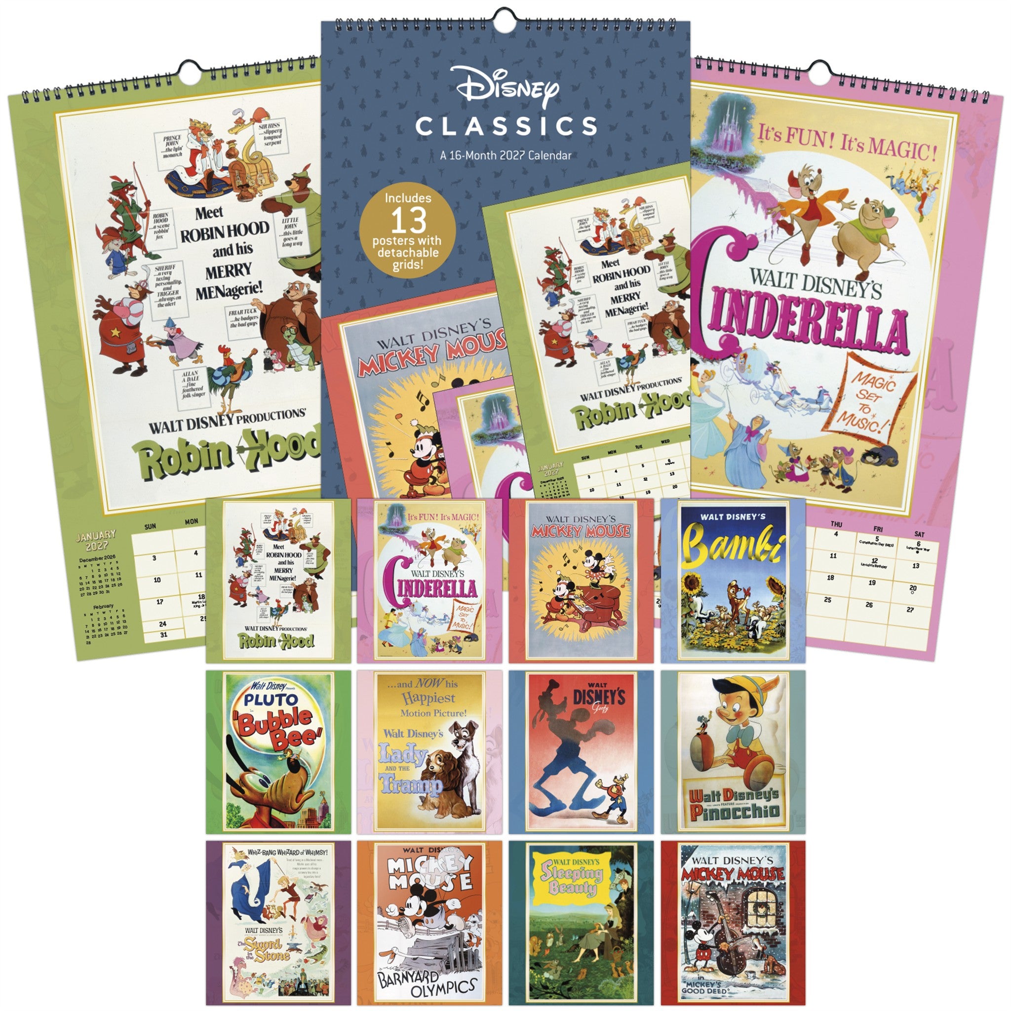 Disney Classic 2027 Poster Calendar - Online Only