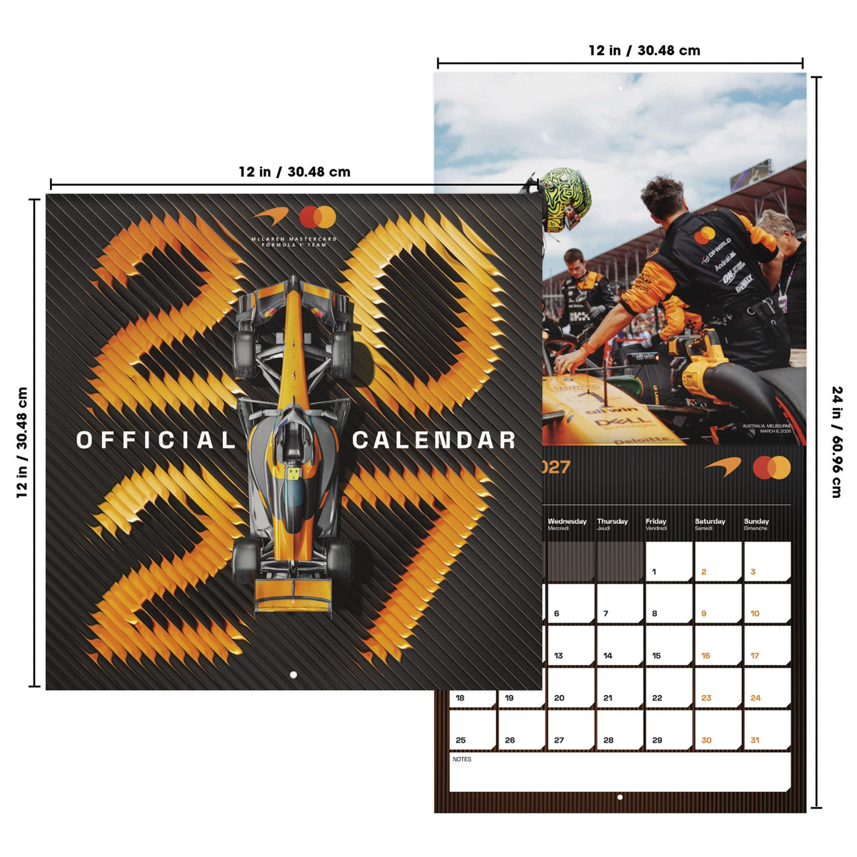 McLaren Racing 2027 Wall Calendar - Online Only