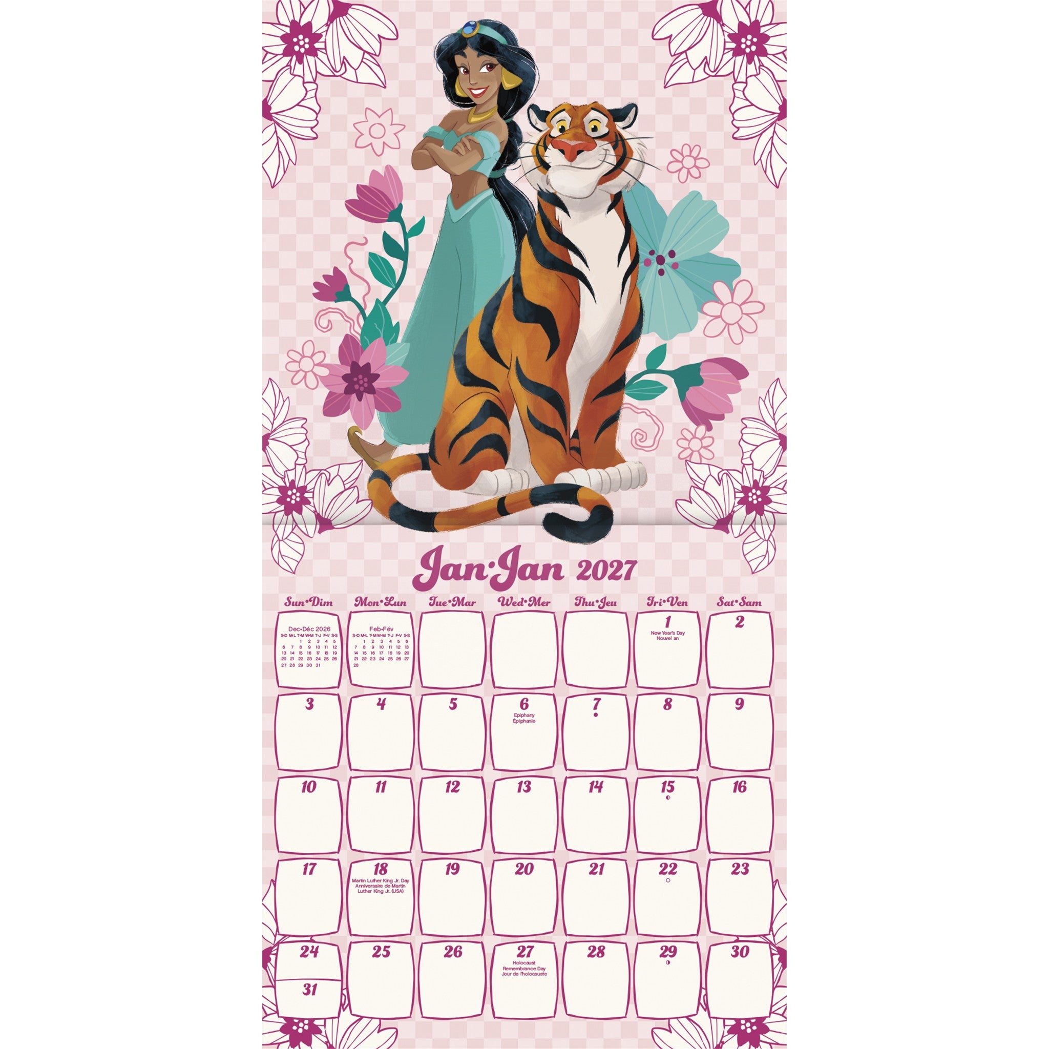 Disney Princess 2027 Wall Calendar