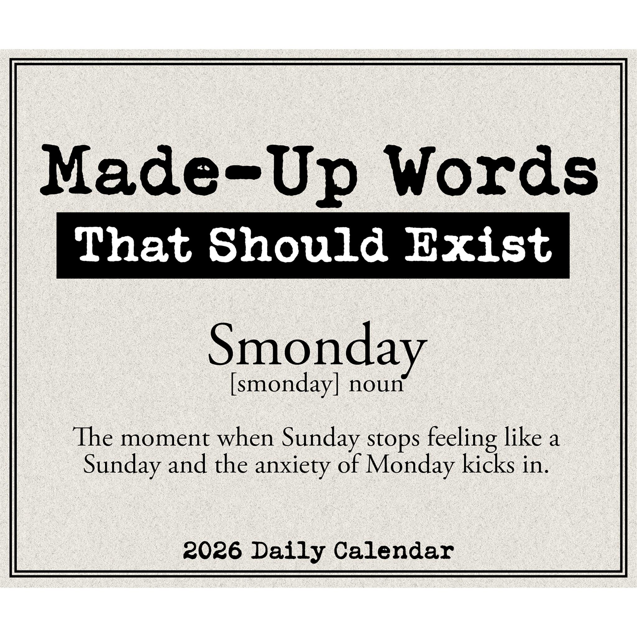 Made Up Words That Should Exist 2026 Box Calendar
