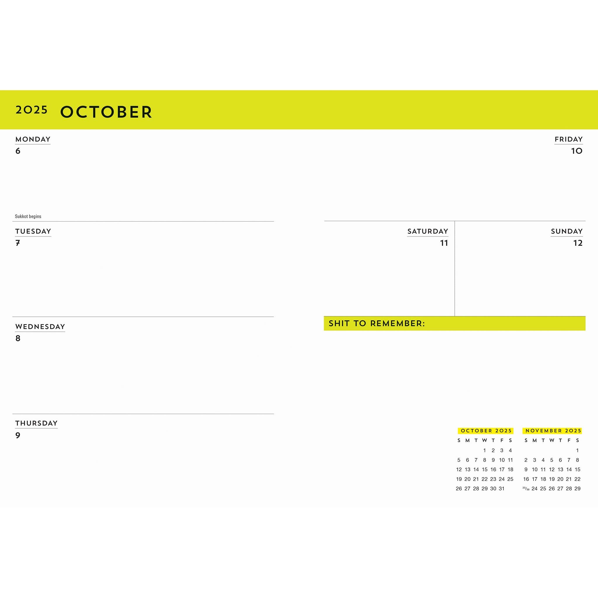 Carpe Fucking Diem Engagement 2025 Calendar