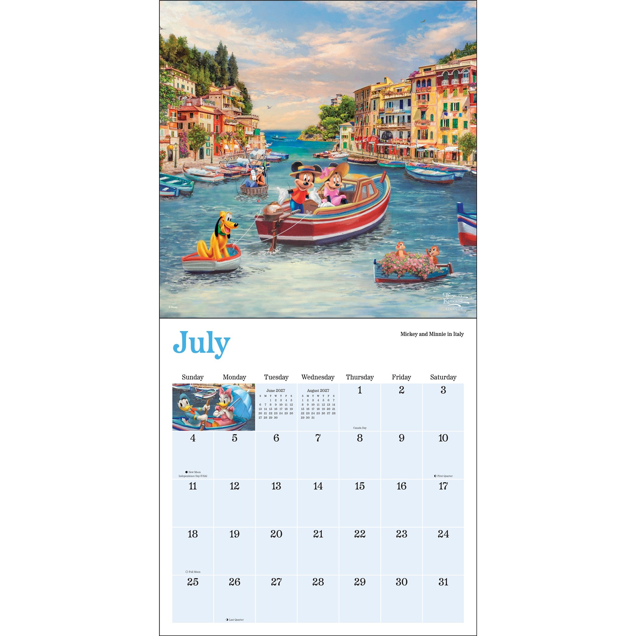 Thomas Kinkade Disney Dreams Collection 2027 Wall Calendar