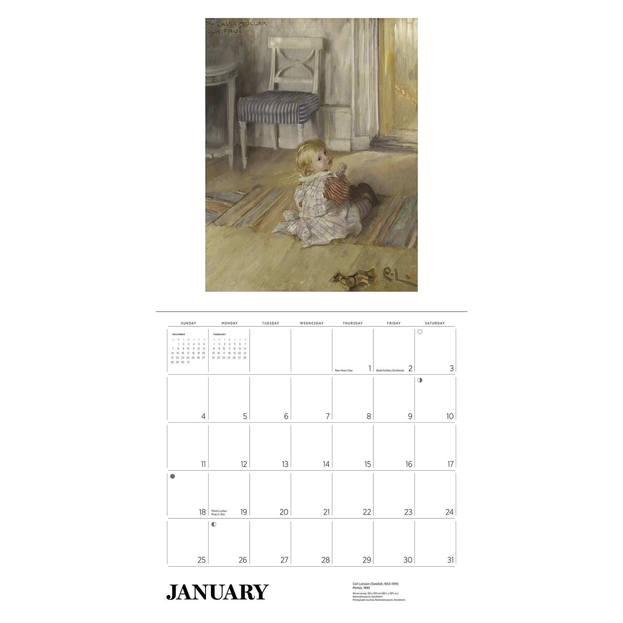 Carl Larsson 2026 Wall Calendar - Online Only