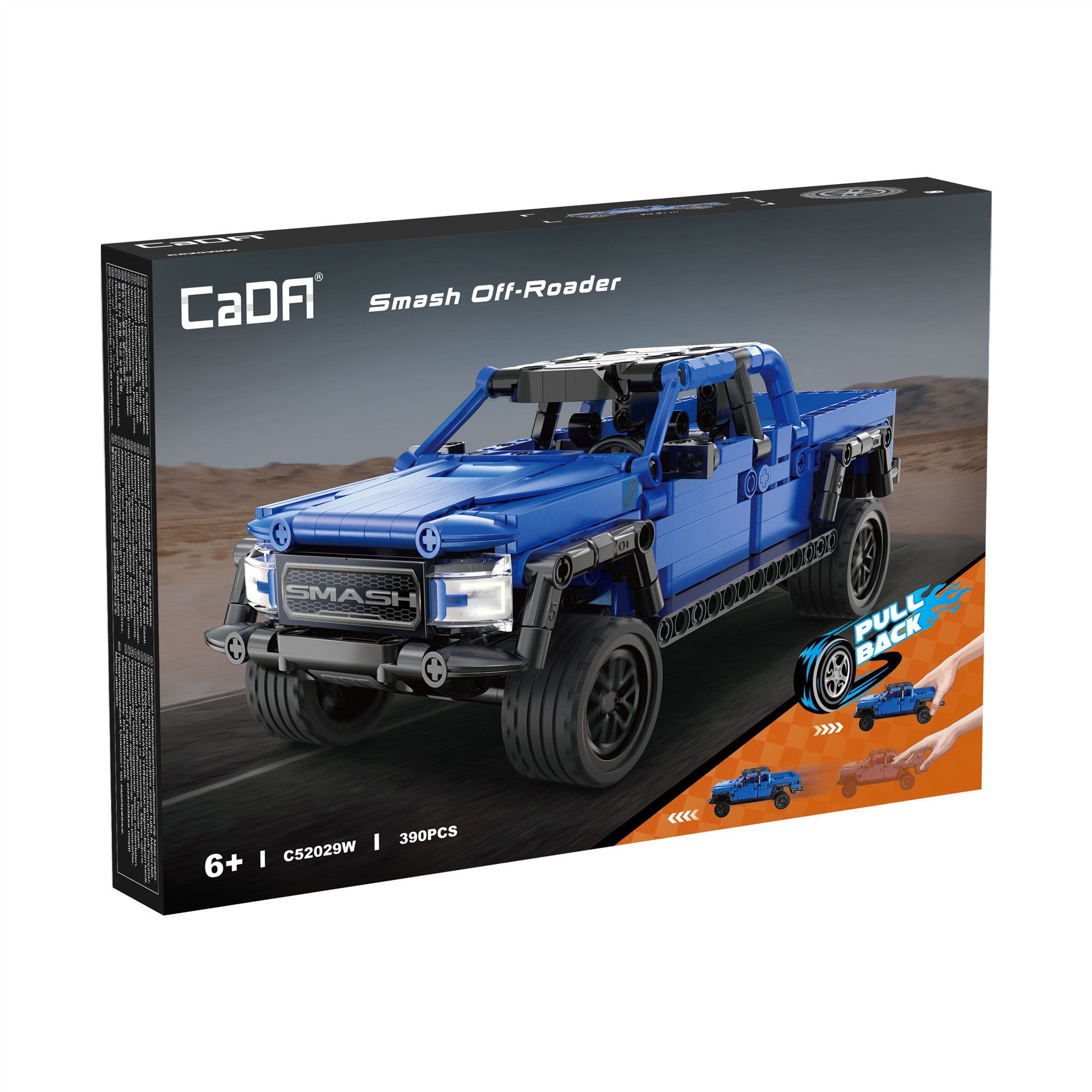 Blue Crush Truck 390 Pieces with Pull Back Action