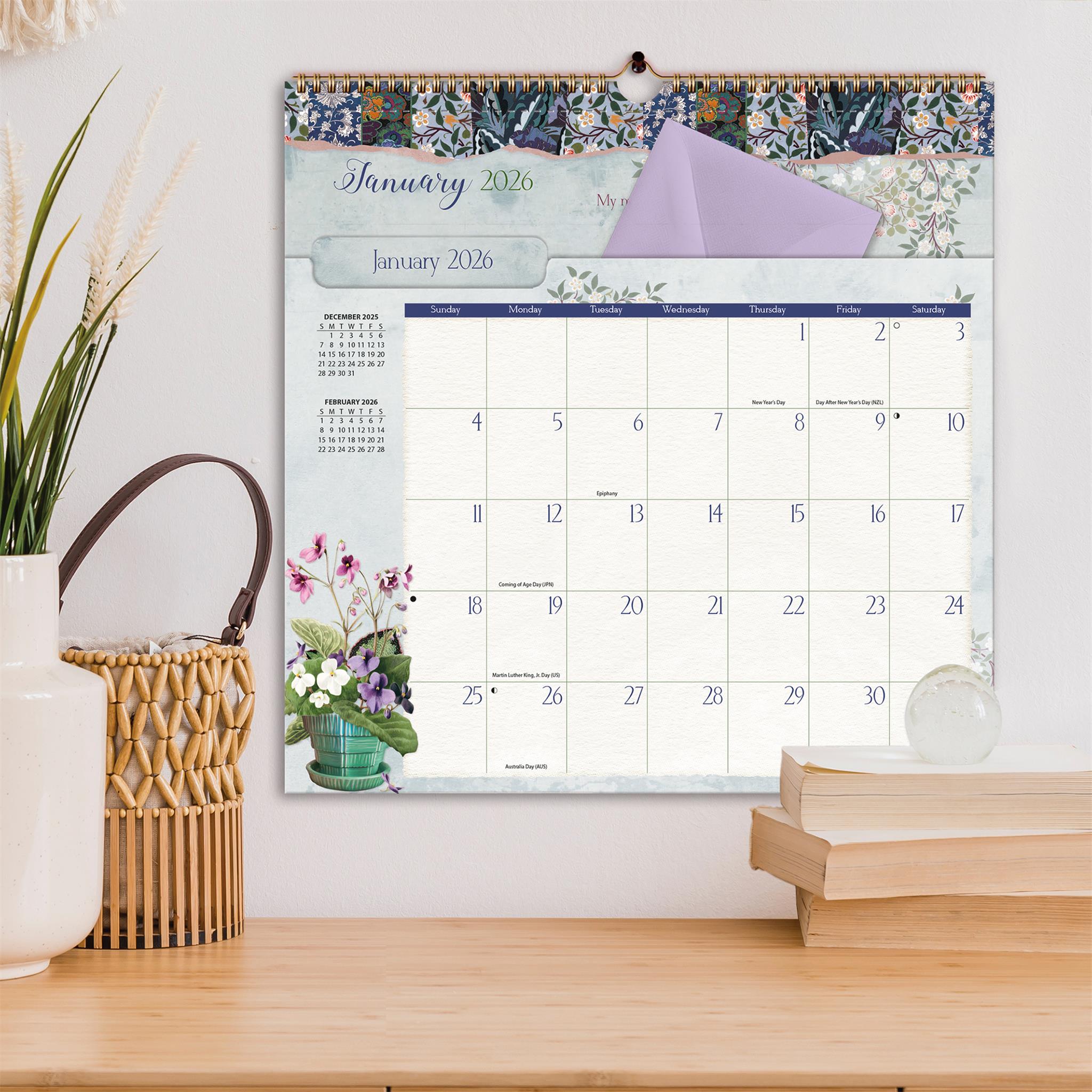 Botanical Gardens 2026 File It Wall Calendar - Online Only