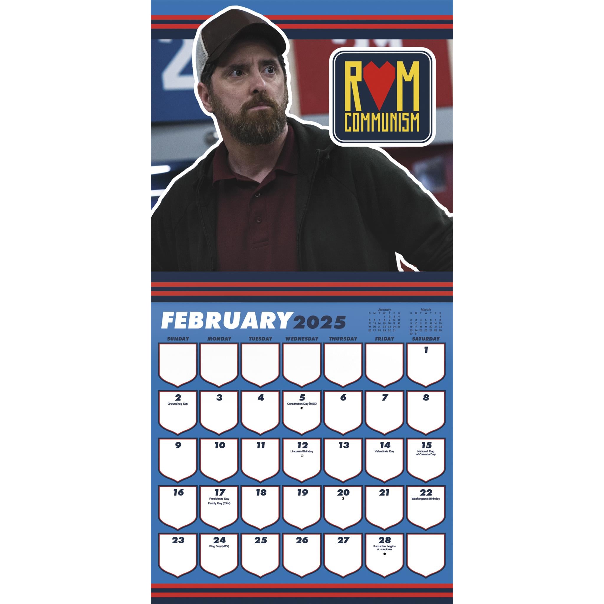 Ted Lasso Wall 2025 Calendar