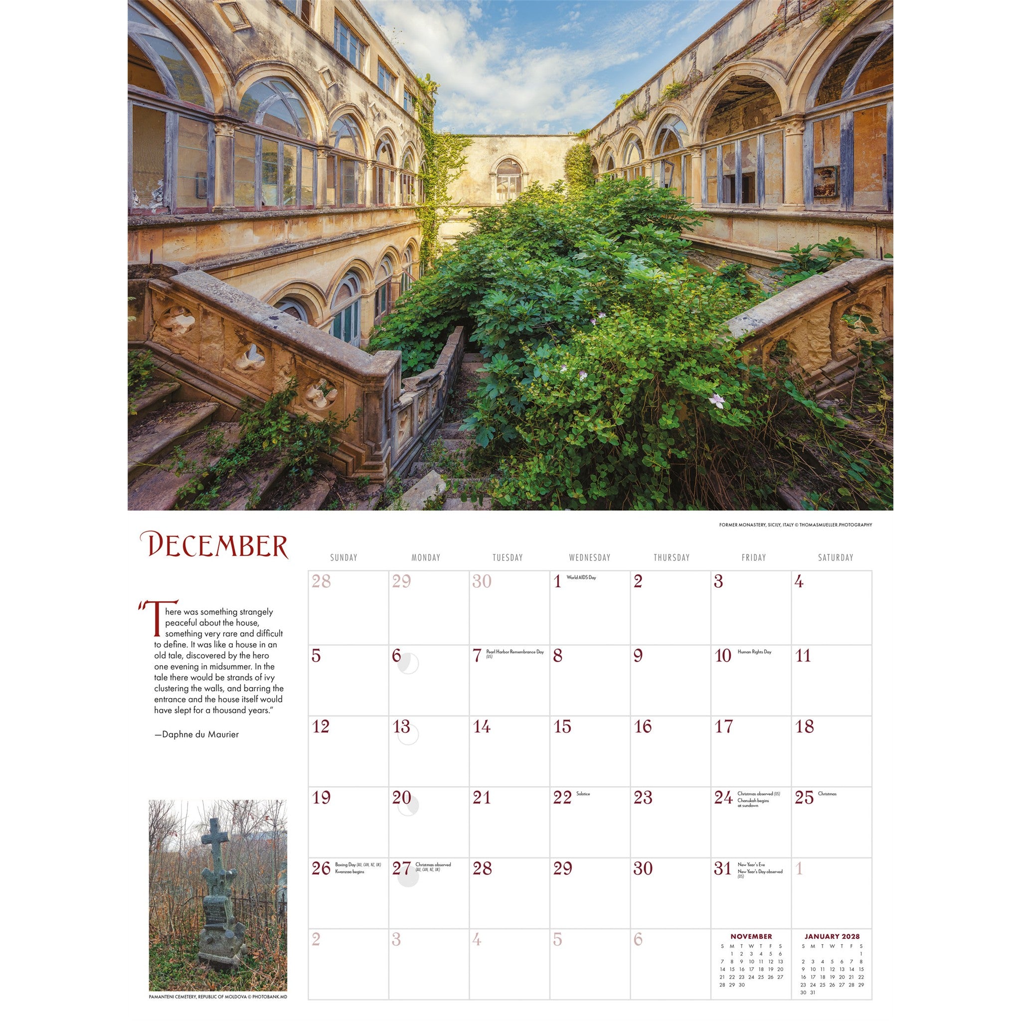 Haunts 2027 Wall Calendar
