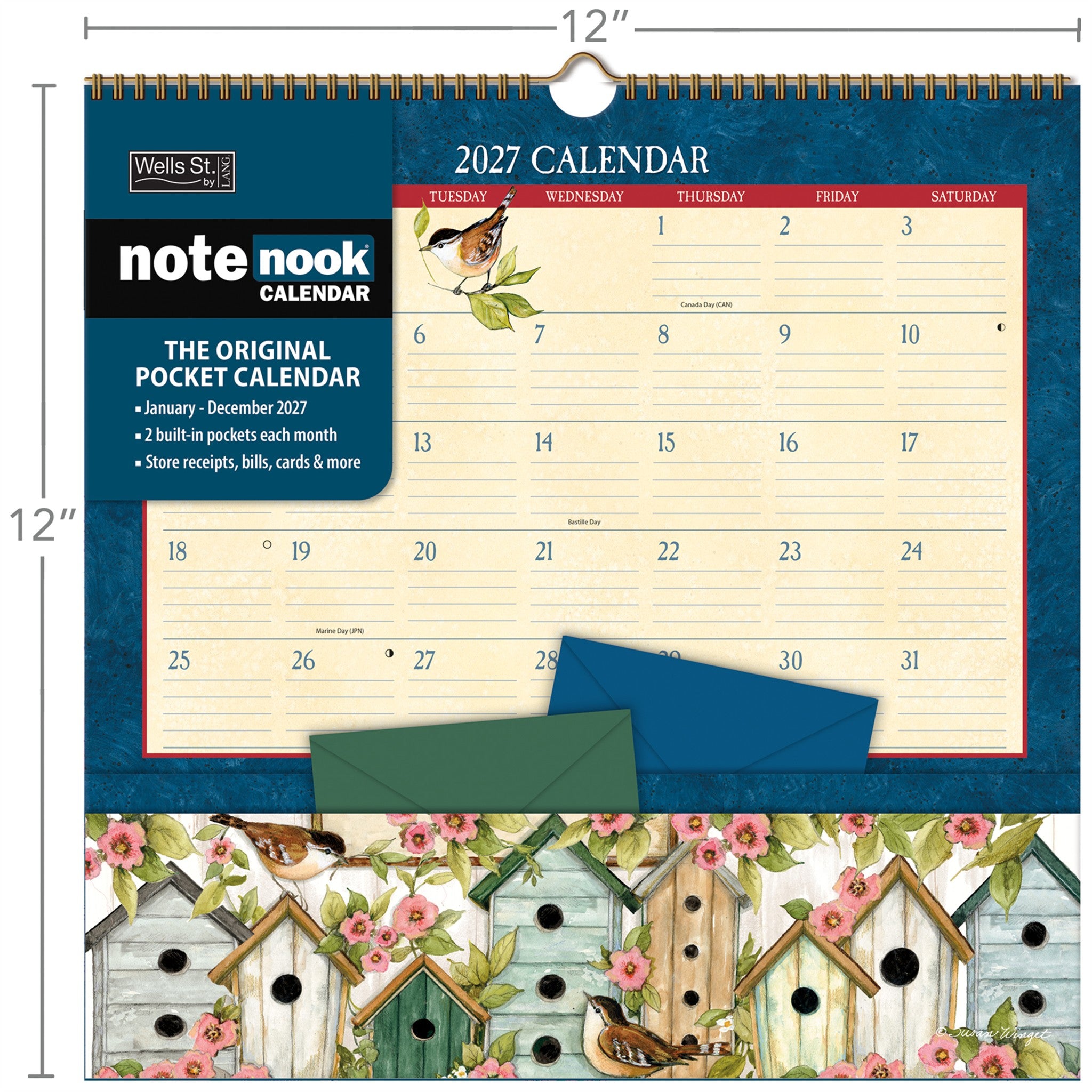 Heart and Home Note Nook 2027 Wall Calendar
