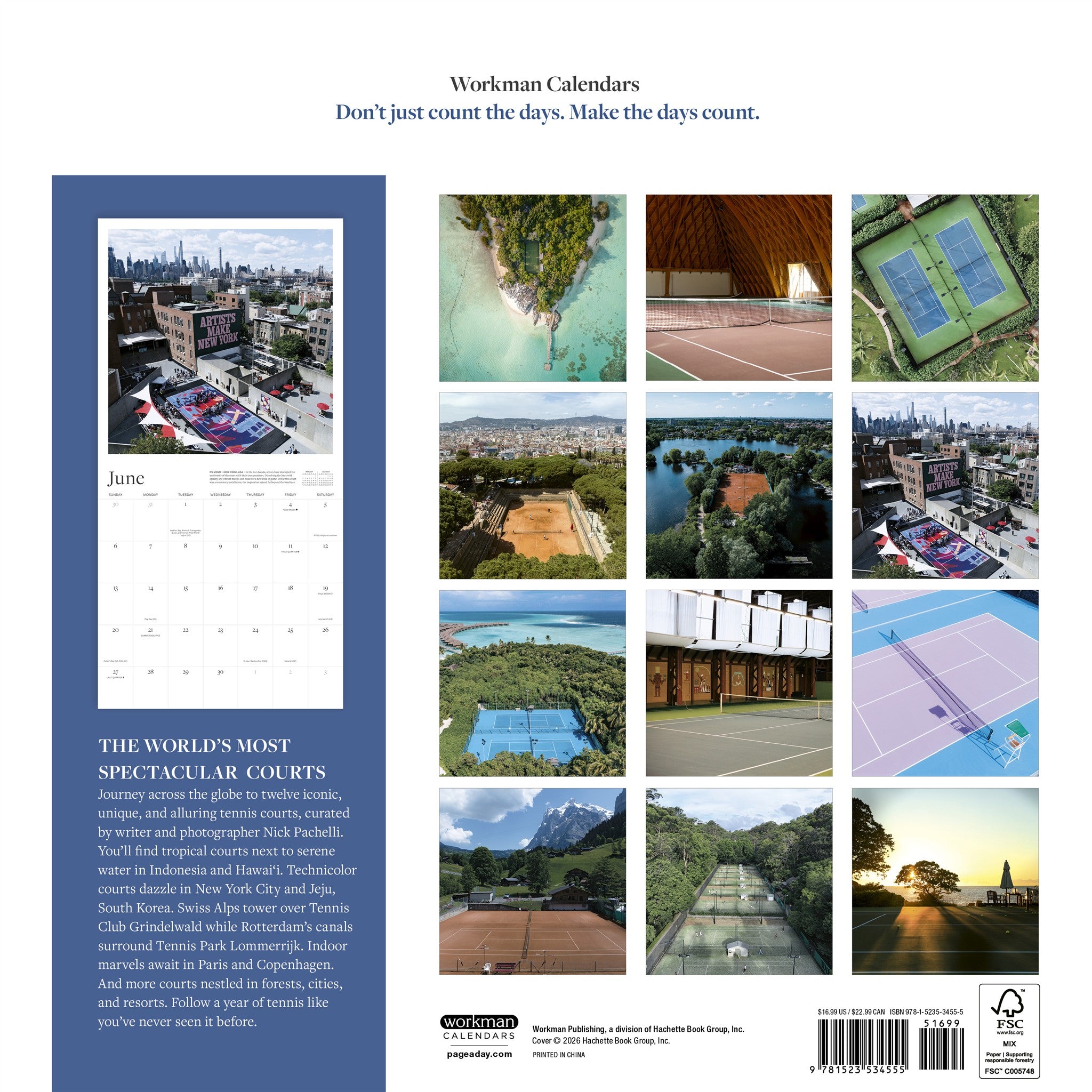 The Tennis Court 2027 Wall Calendar - Online Only