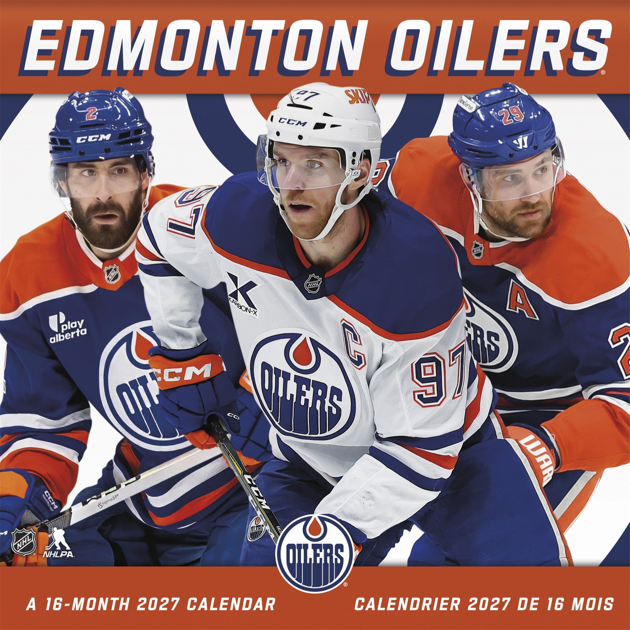 NHL Edmonton Oilers 2027 Wall Calendar